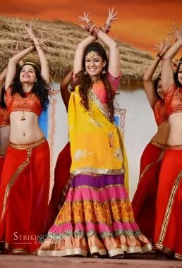 nayanatara-red-white-yellow-dress-images