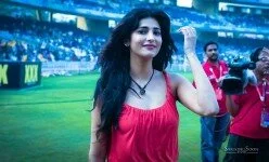 Shruthi Hassan in Red Dress